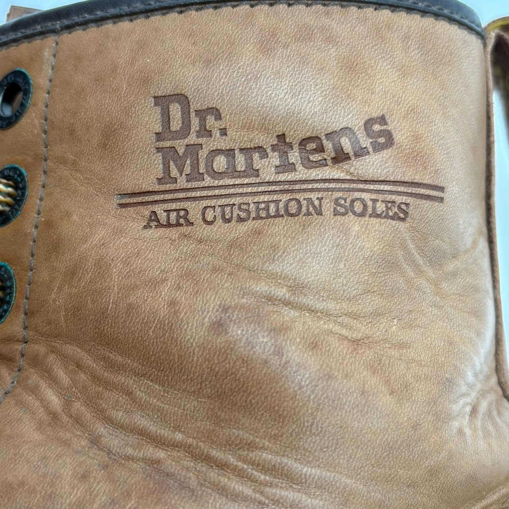 Dr Martens 1460 Crazy Horse Boots Mens 12 Brown Doc Leather MIE England VINTAGE - Picture 9 of 12